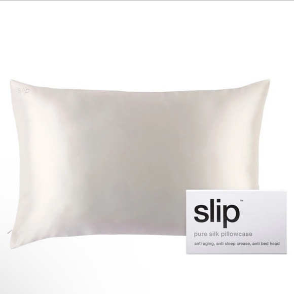 Slip Queen Silk Pillow Cases in Box Queen  Pillow Case with Zipper White - Picture 1 of 7